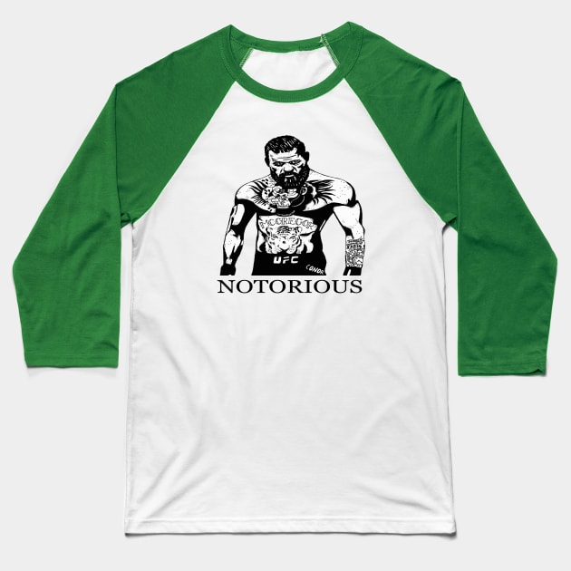 Conor McGregor Baseball T-Shirt by Tiberiu Panaite